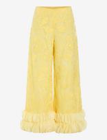 Hunkøn - Aiko Trousers - Plačios kelnės - Geltona