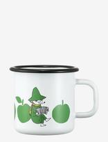 Muurla - Moomin Enamel Mug Joyfull Apples 3,7Dl - Arbatos puodelis - Balta