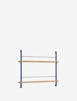 MOEBE - Box Set, Magazine Shelving Ms.65.1, Black Shelves, Stainless Steel Legs (Fsc Mix Credit) - Lentyna - Tamsiai mėlyna