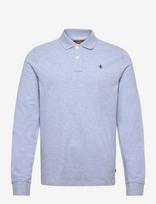 Morris - Camden Ls Polo Shirt - Marškinėliai ilgomis rankovėmis - Mėlyna