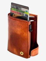 Tony Perotti - Furbo Cardholder W/ Banknote And Coin Pocket - Kortelių dėklas - Ruda