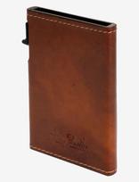 Tony Perotti - Furbo Slim Cardholder With Outside Card Slot - Kortelių dėklas - Ruda