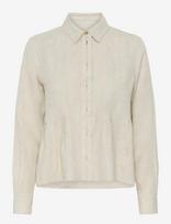 InWear - Dilanaiw Pleated Shirt - Lininiai marškiniai - Smėlio