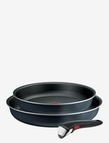 Tefal - Ingenio So Light 3 Pcs Set Frypans 24/28Cm - Keptuvė - Juoda