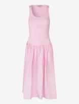 STINE GOYA - Rib, Casual Tank Midi Dress - Iki kelių ir midi suknelės - Rožinė