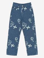 The New - Tnslate Baggy Fit Jeans - Laisvi džinsai - Mėlyna
