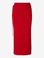 Selected - Slfcarly Mw Knit Ankle Skirt - Iki kelių ir midi sijonai - Raudona