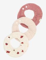 Fabelab - Ruffle Bib 3-Pack - Into The Garden - Seilinukas be rankovių - Rožinė
