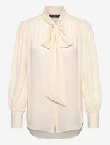 Lauren Ralph Lauren - Drapey Poly Ggt 122-Top - Marškinėliai ilgomis rankovėmis - Kreminė spalva