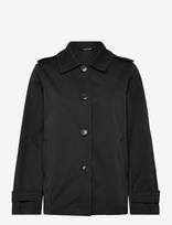 Lauren Ralph Lauren - Embroidered-Crest Twill Trench Coat - Lietpaltis - Juoda
