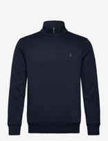 Polo Ralph Lauren - Double-Knit Mockneck Pullover - Megztinis su užtrauktuku - Tamsiai mėlyna
