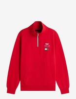 Tommy Hilfiger - Th X Cf1 Logo Half Zip - Megztinis - Raudona
