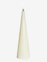 Sirius Home - Sille Lak Ivory Coneshape - LED žvakė - Kreminė spalva