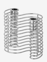 Bloomingville - Wavela Candle Holder - Žvakidė - Sidabro