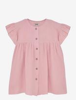 Huttelihut - Dress Ss Muslin - Suknelė trumpomis rankovėmis - Rožinė
