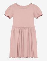Huttelihut - Dress Ss Rib - Suknelė trumpomis rankovėmis - Rožinė