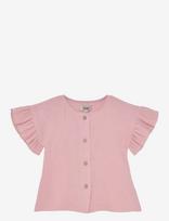 Huttelihut - Blouse Ss Muslin - Palaidinės ir tunikos - Rožinė