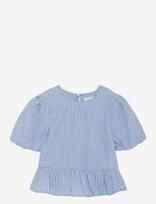 Creamie - Top Woven Stripe - Palaidinės ir tunikos - Mėlyna