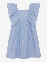 Creamie - Dress Woven Stripe - Suknelė trumpomis rankovėmis - Mėlyna