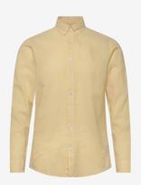 Lindbergh - Linen/Cotton Shirt L/S - Lininiai marškiniai - Balta