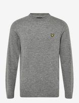 Lyle & Scott - Lambswool Blend Crew Neck Jumper - Apvalios apykaklės megztinis - Pilka