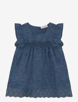 Minymo - Dress Ss Chambray - Laisvalaikio suknelė be rankovių - Mėlyna
