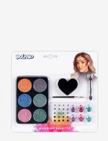 IPK - Glitter Face Paint Set With Face Jewels - Veido dažai - Marga / raštuota