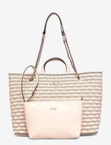 GUESS - Giully Ii Large 2 In 1 Tote - Rankinė - Kreminė spalva