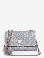 GUESS - Giully Ii 2 Comp Cnvrtble Flap - Rankinė - Mėlyna
