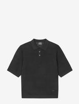 Mads Nørgaard - Cotton Lino Arlo Polo - Marškinėliai trumpomis rankovėmis - Juoda