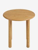 House Nordic - Edda - Side Table, Oak, Natural, Ø40X40Cm - Kavos staliukas