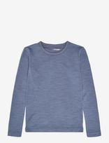 Hummel - Hmljr Wool T-Shirt L/S - Ilgarankoviai marškinėliai - Pilka