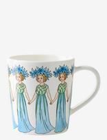Design House Stockholm - Cornflower Mug With Handle - Kavos puodelis - Balta