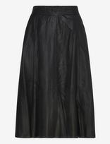 DEPECHE - Elinordep Leather Skirt - Iki kelių ir midi sijonai - Juoda