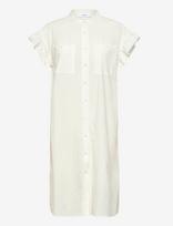Coster Copenhagen - Gwen Solid Shirt Dress - Iki kelių ir midi suknelės - Balta