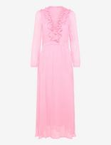 Coster Copenhagen - Long Ruffle Dress - Ilga suknelė - Rožinė
