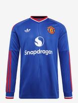 Adidas Performance - Manchester United Fc 26/27 Away Jersey Longsleeve - Sportiniai futbolo marškinėliai - Mėlyna
