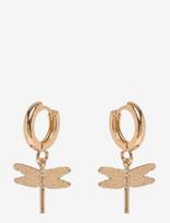 Timi Of Sweden - Dragonfly Small Hoop Earrings - Kabantys auskarai - Aukso
