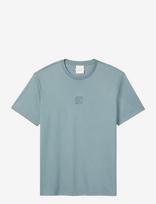 Calvin Klein - Ss Supima Emblem Logo Tee - Marškinėliai trumpomis rankovėmis - Mėlyna
