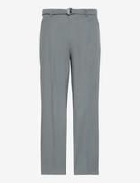 Calvin Klein - Straight Lyocell Belted Pltd Tro - Klasikinės kelnės - Pilka