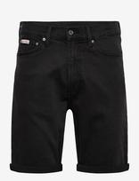 Calvin Klein Jeans - Slim Ck Essential Black Short - Džinsiniai šortai - Juoda