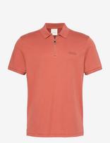 Calvin Klein - Ss Slim Supima Zip Polo - Marškinėliai trumpomis rankovėmis - Raudona