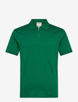 Calvin Klein - Ss Slim Supima Zip Polo - Marškinėliai trumpomis rankovėmis - Žalia