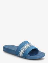 Tommy Hilfiger - Th Webbing Pool Slide - Baseino šlepetės - Mėlyna