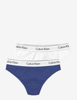 Calvin Klein - Thong 2Pk - Stringai - Balta
