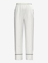 Calvin Klein - Satin Pant - Kelnės - Balta