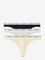 Calvin Klein - Thong 3Pk - Stringai - Marga / raštuota