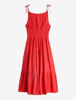Tommy Hilfiger - Smock Tie Ns Midi Dress - Iki kelių ir midi suknelės - Raudona