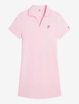 Tommy Hilfiger - Th Script Open-Nk Polo Drs - Trumpa suknelė - Rožinė