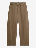 Tommy Hilfiger - Linen Utility Barrel Pant - Barrel kelnės - Chaki spalva